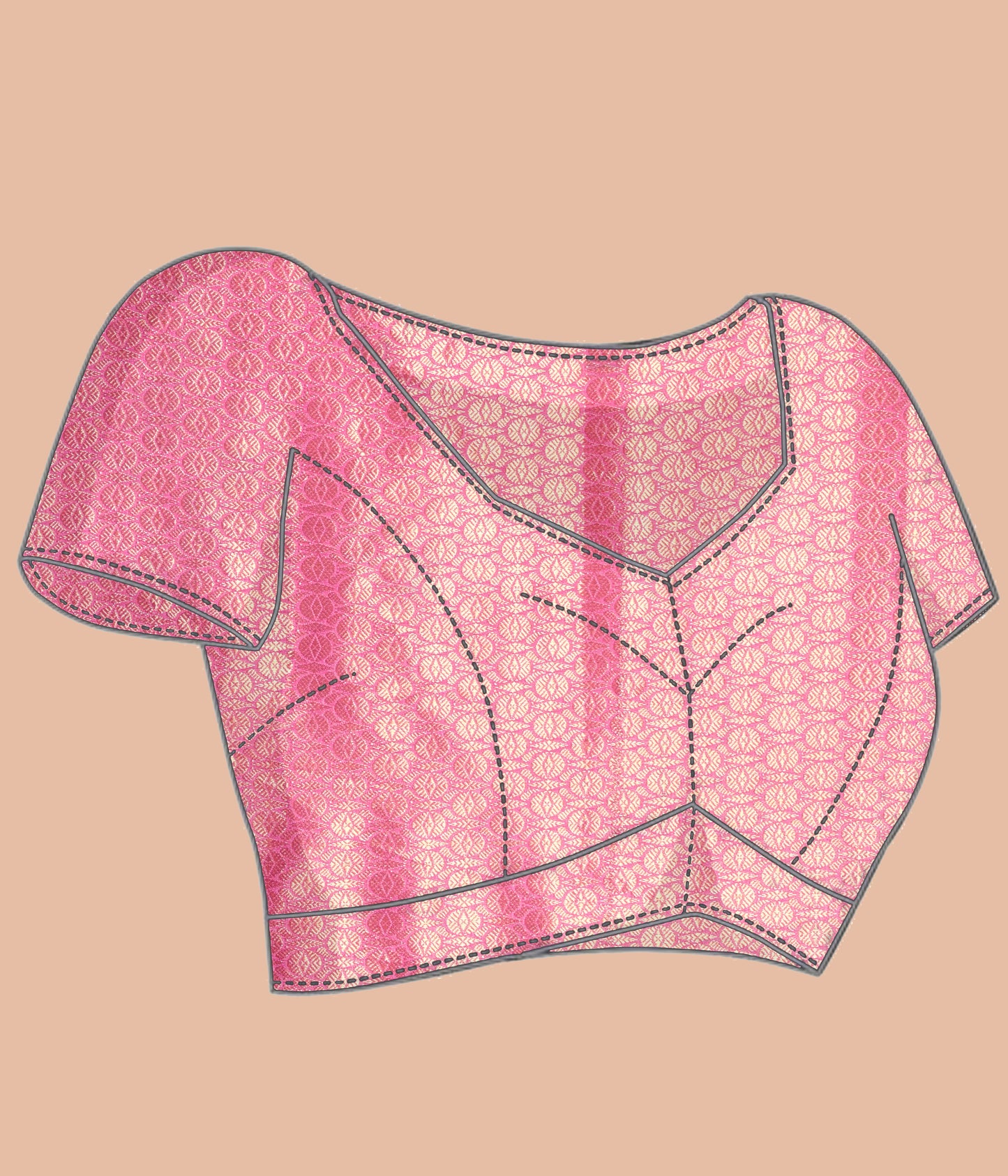 Banarasi Raw Mango Weaving Sarees - Pink