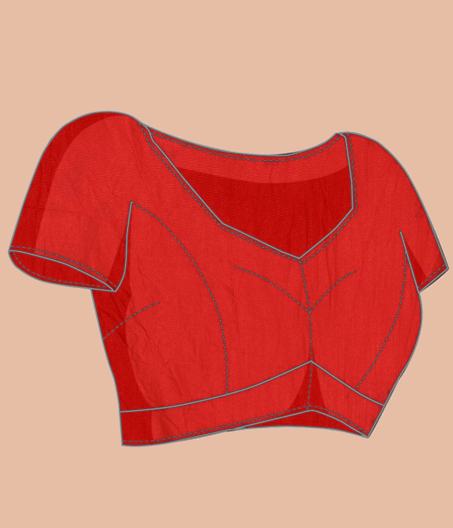 Banarasi Mango Tussar Weaving Sarees - RED