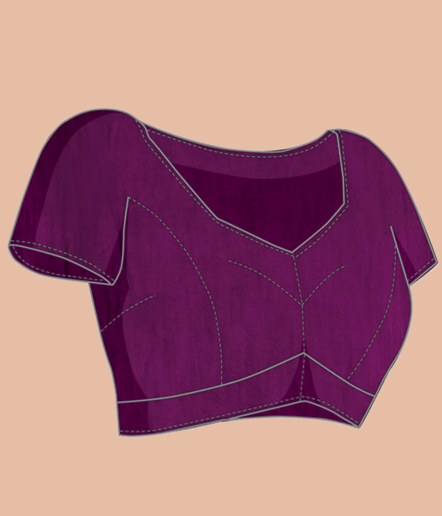 Banarasi Mango Tussar Weaving Sarees - Dark Pink