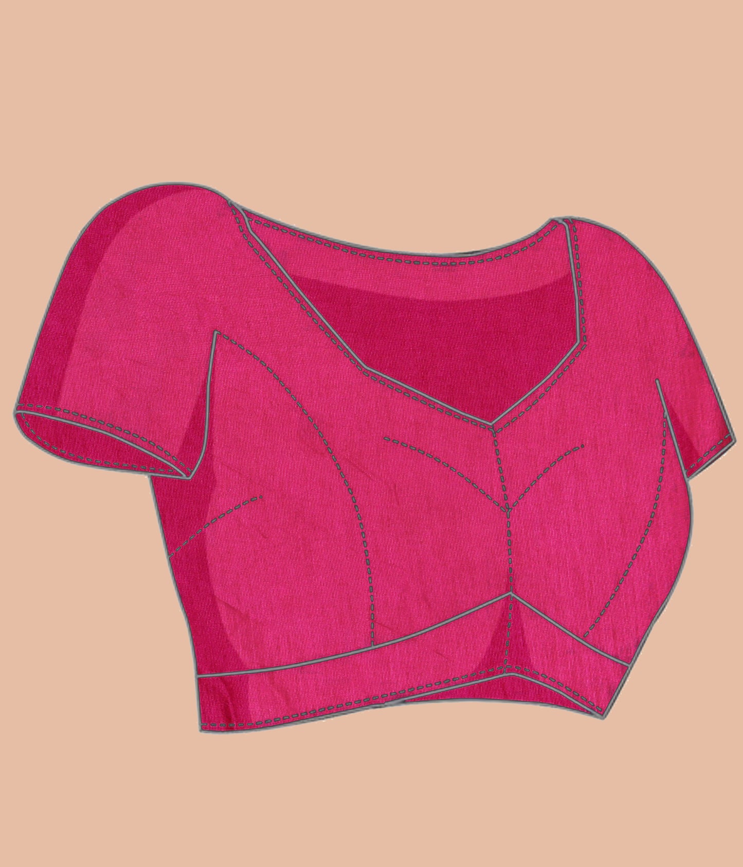 Banarasi Semi Tussar Sarees - Dark Pink