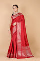 Red Munga silk Saree- Sona - AbirabyBeena
