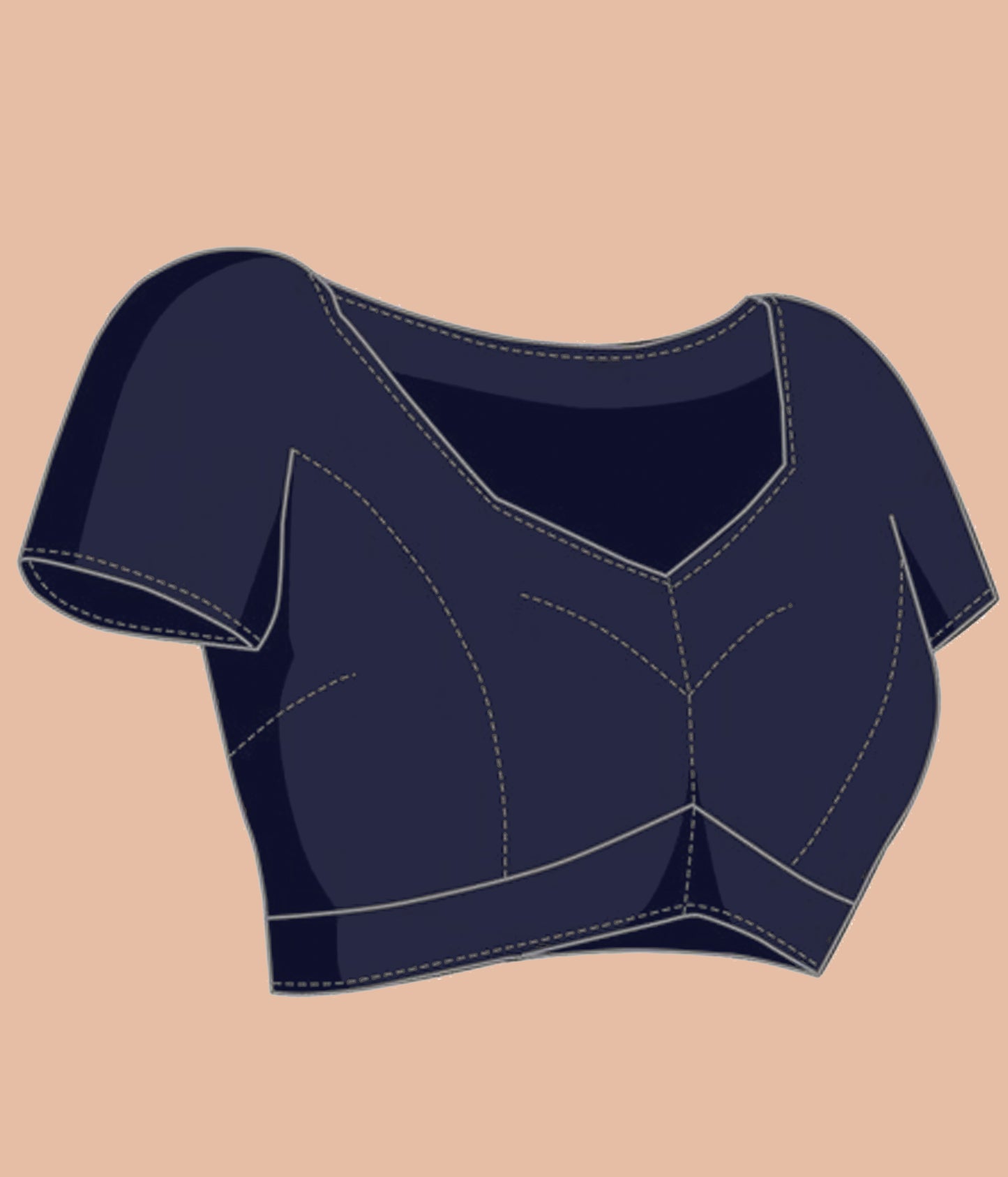 Stipe Printed Crepe Silk Saree - Pink-Black