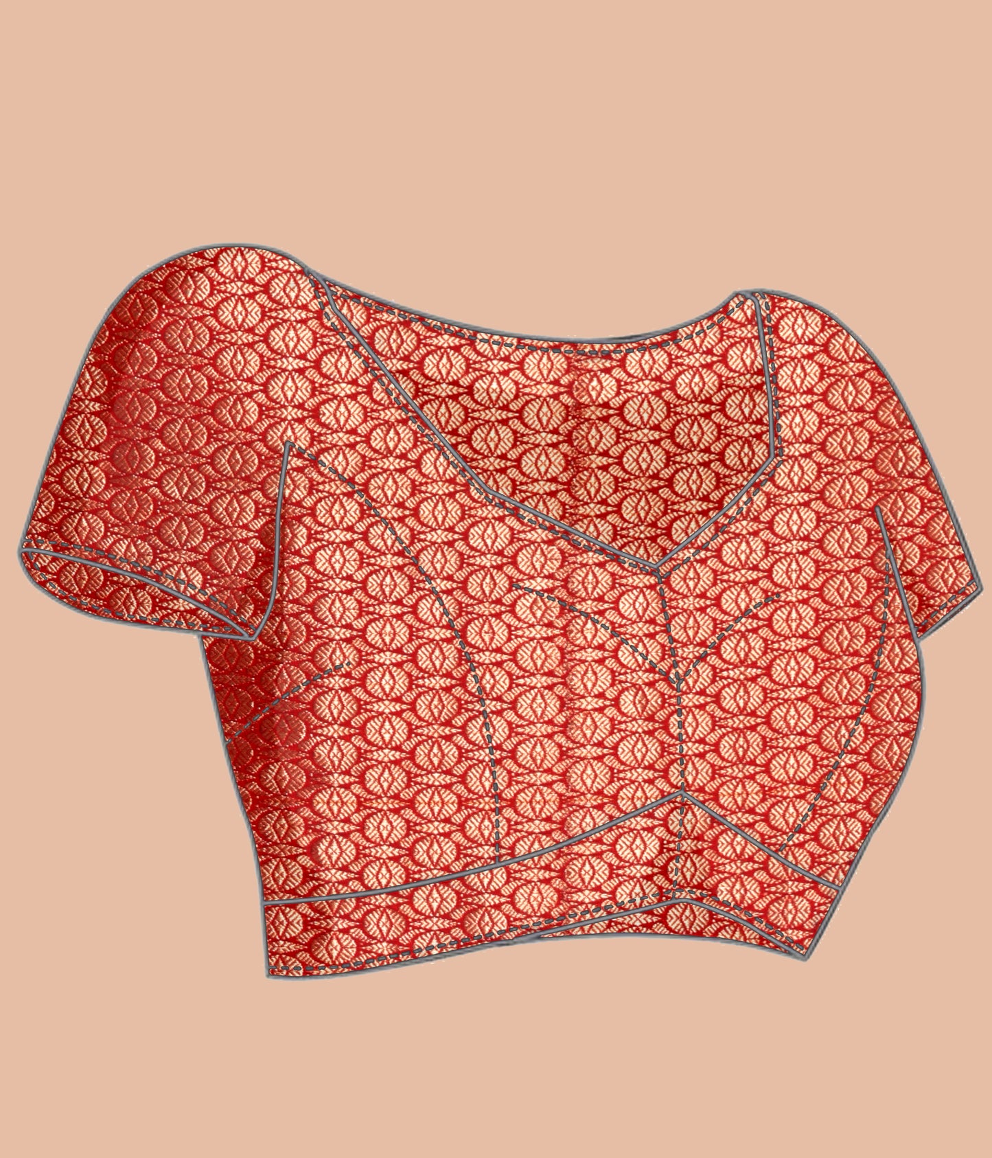 Banarasi Raw Mango Weaving Sarees - Red