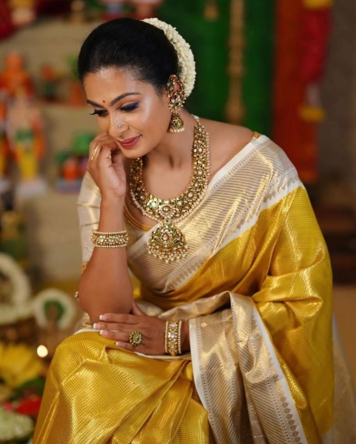 Golden Fashion Saree Price Gold TISSUE Silk Saree