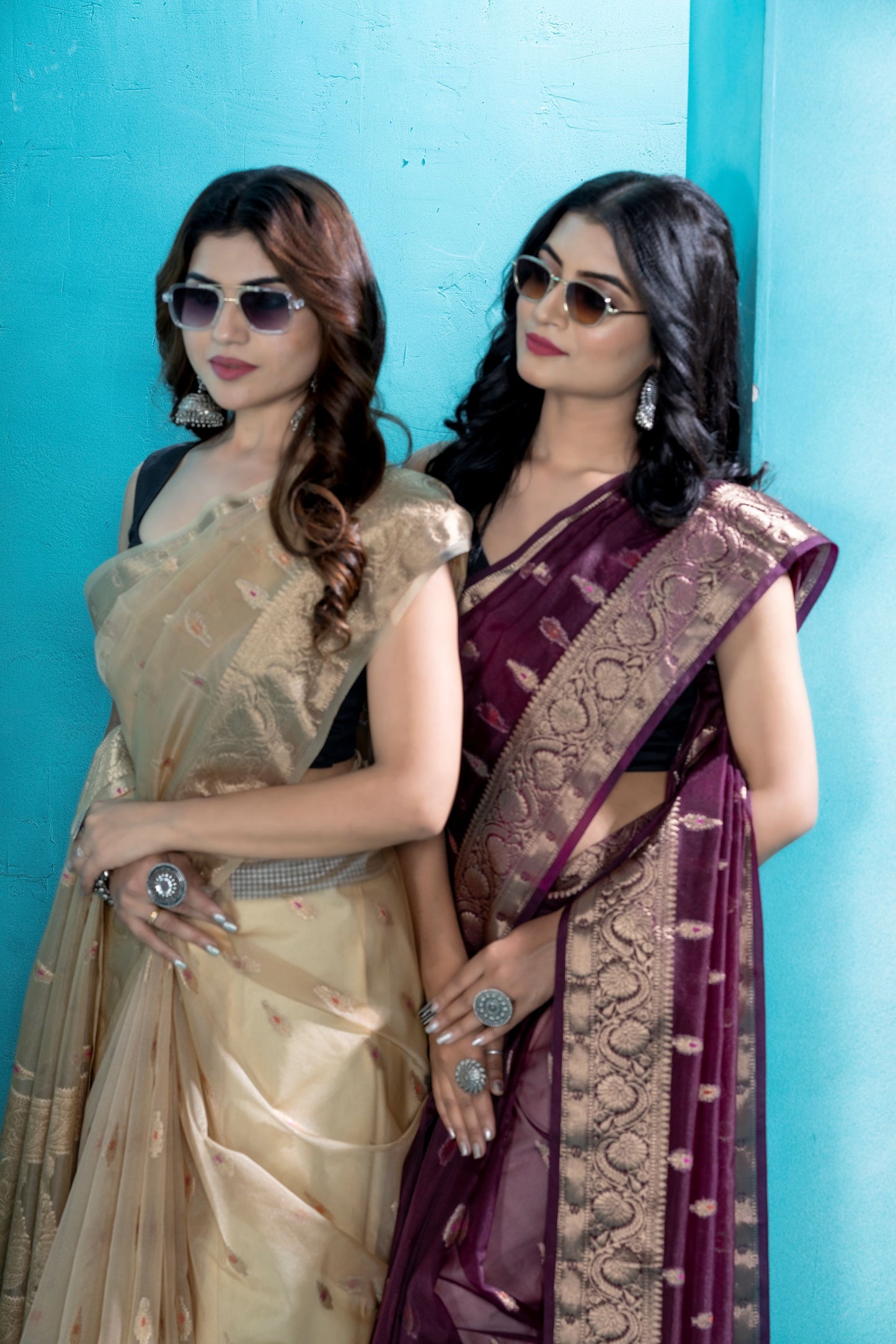 Wine Organza soft silk - Mina