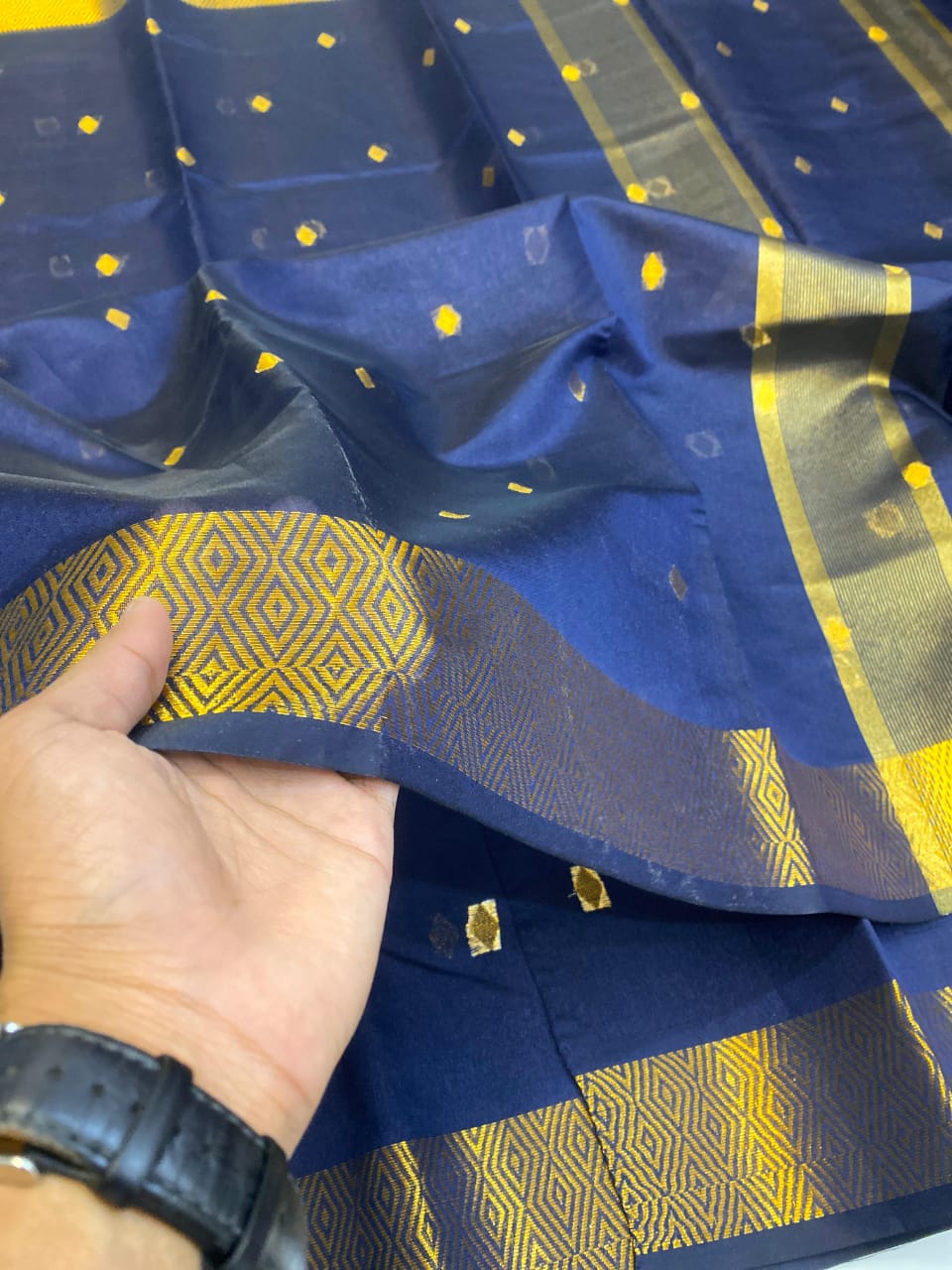 Nayantara Banarasi Silk Saree - Blue
