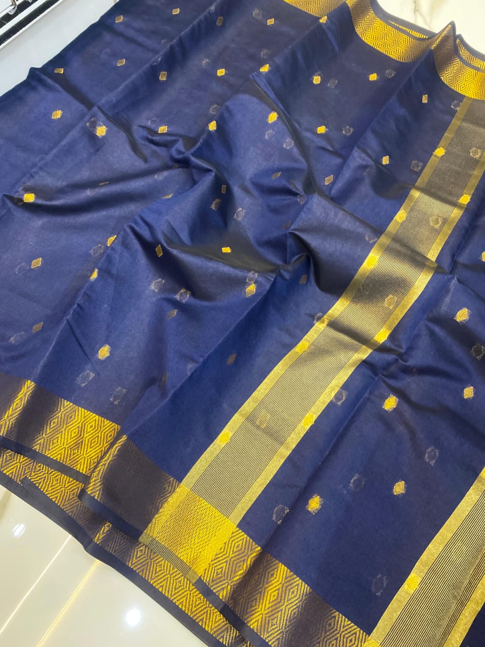 Nayantara Banarasi Silk Saree - Blue