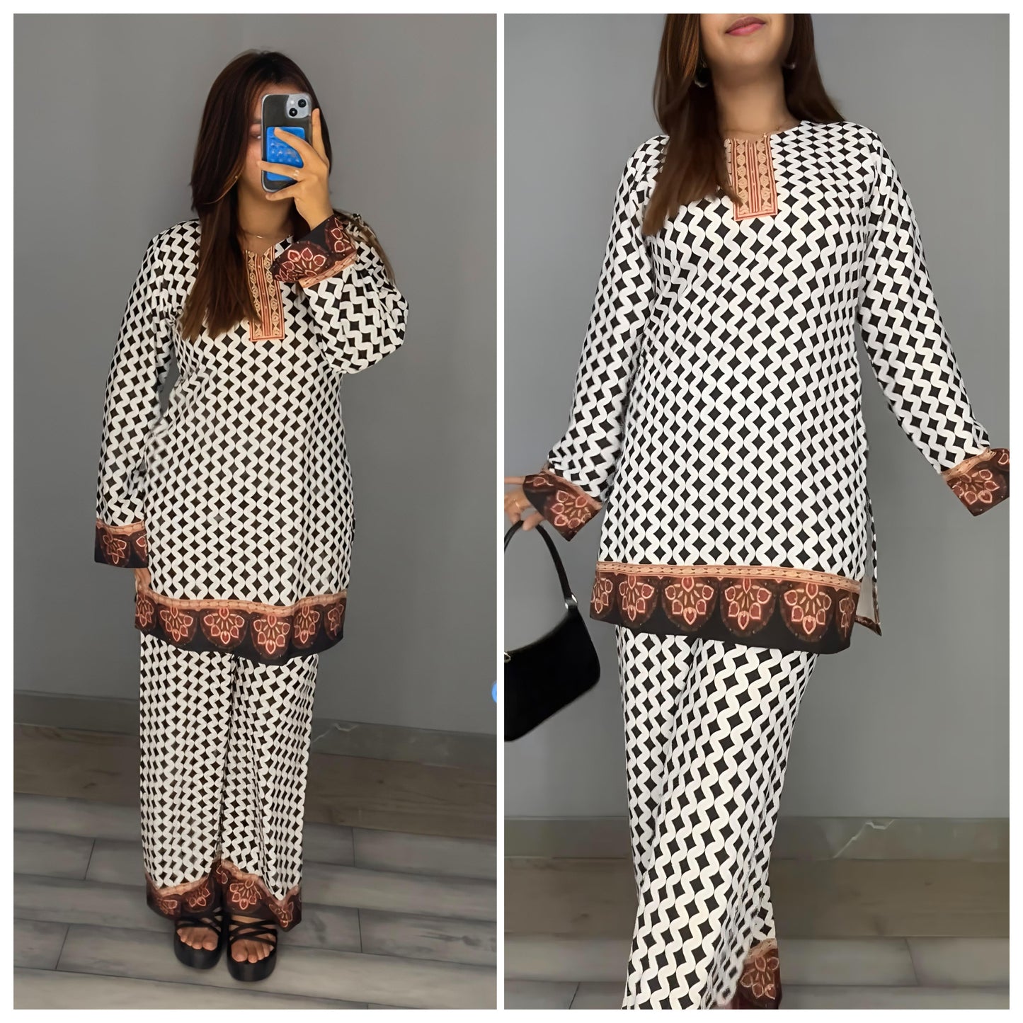 CORDSETS - white with black dots