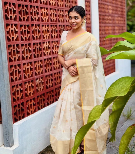 Nita Ambani inspired cotton silk saree