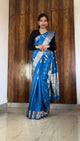 Blue Banaras warm silk - AbirabyBeena