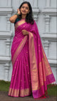 Regal Soft Silk Saree – Rani Pink - AbirabyBeena