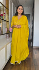 Gleaming Sunflower Foil Kurta With Dupatta - AbirabyBeena