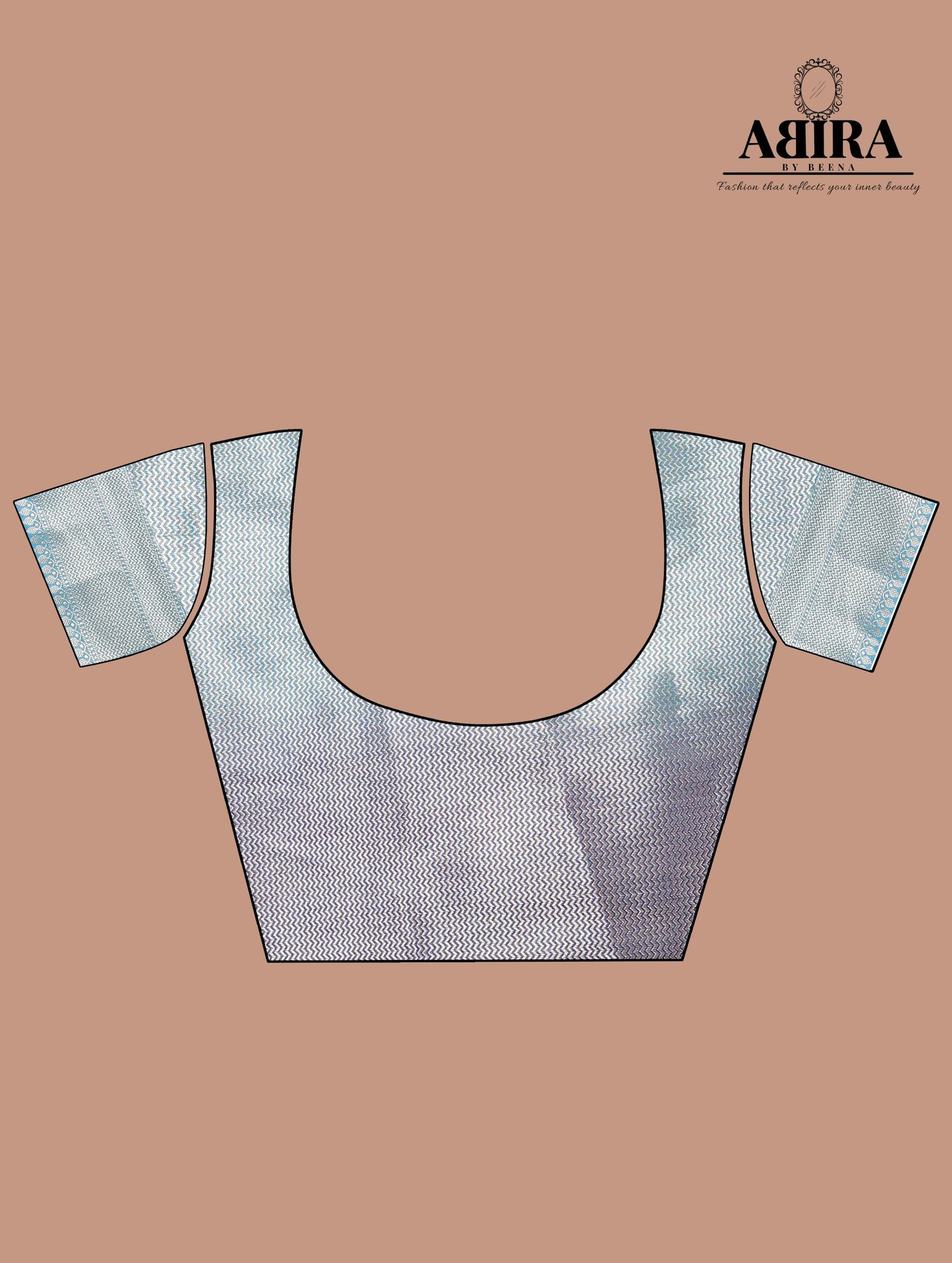 Blue Shaded soft Georgette silk - AbirabyBeena