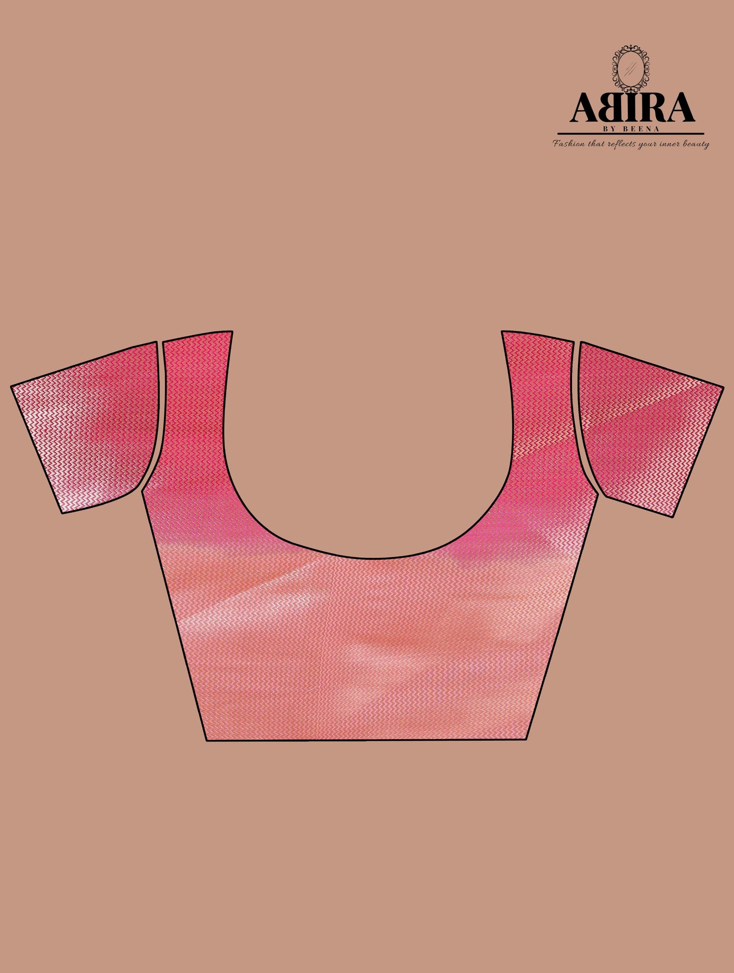 Pink Shaded soft Georgette silk - AbirabyBeena