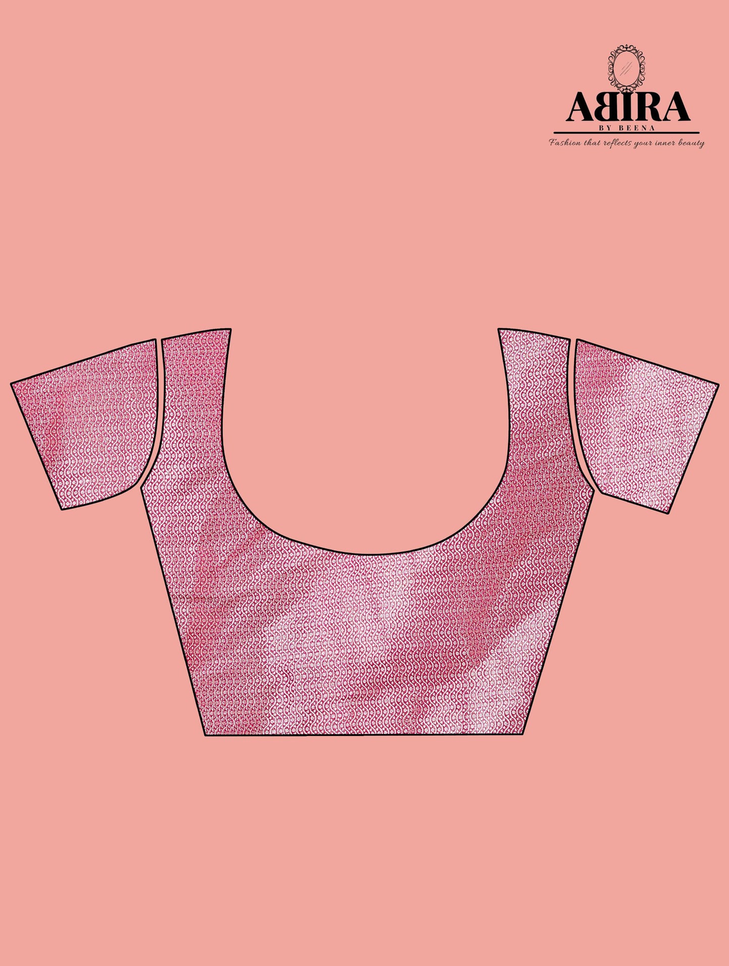 Pink Banaras Soft Georgette Jaal silk - AbirabyBeena