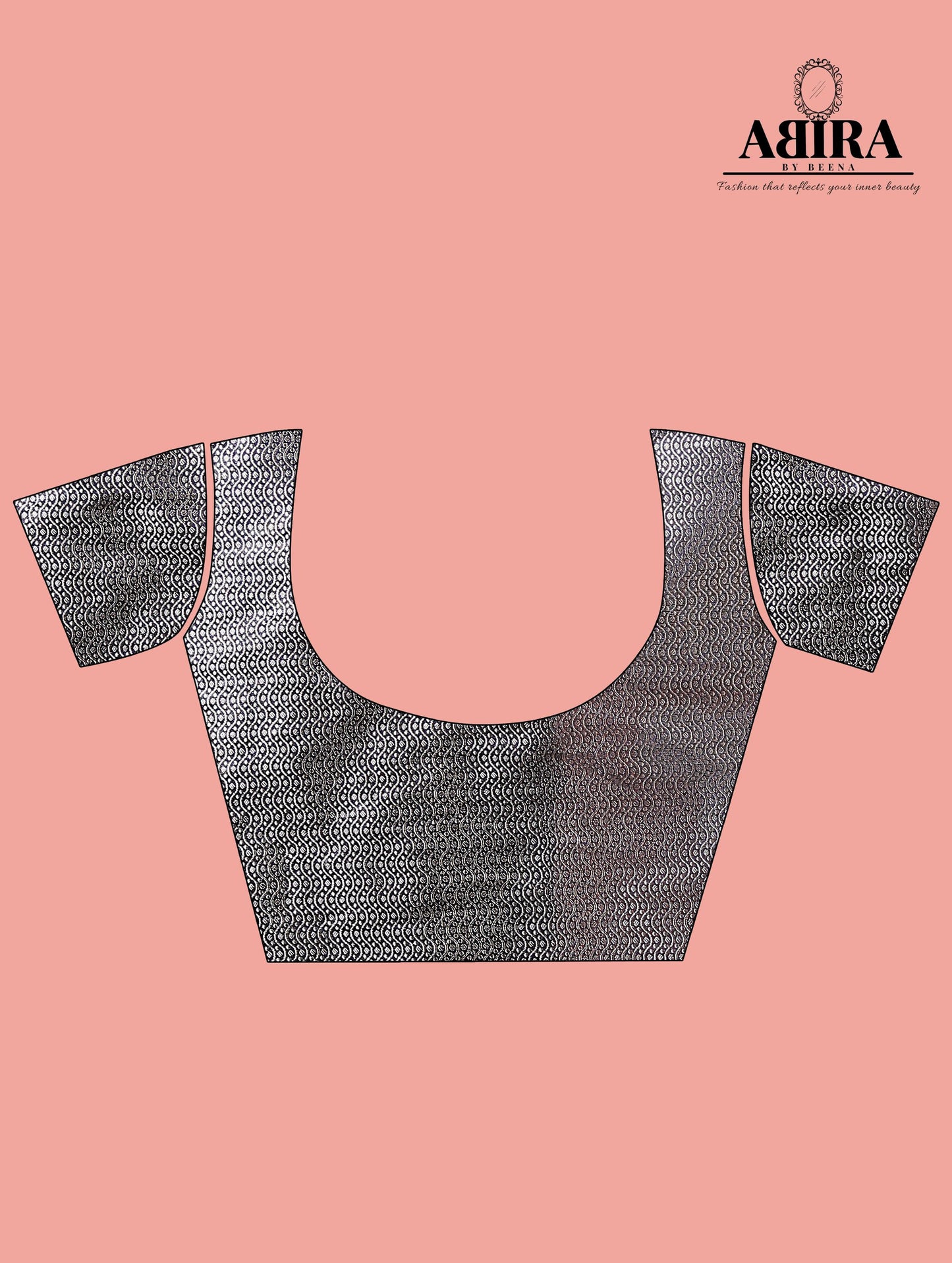 Navy Blue Banaras Soft Georgette Jaal silk - AbirabyBeena