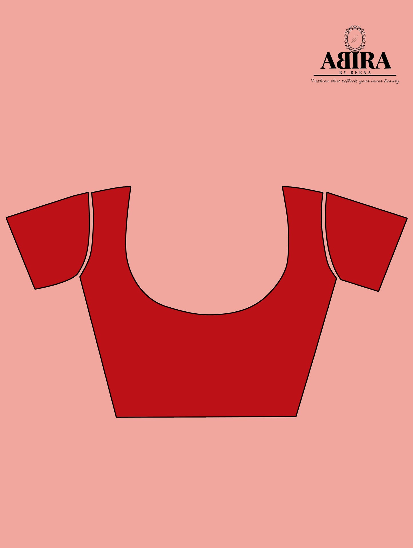 Red Banaras Soft Georgette Jaal silk - AbirabyBeena