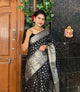 Black Banaras Soft Georgette Silk - AbirabyBeena