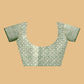 Green Banaras Kora Organza silk