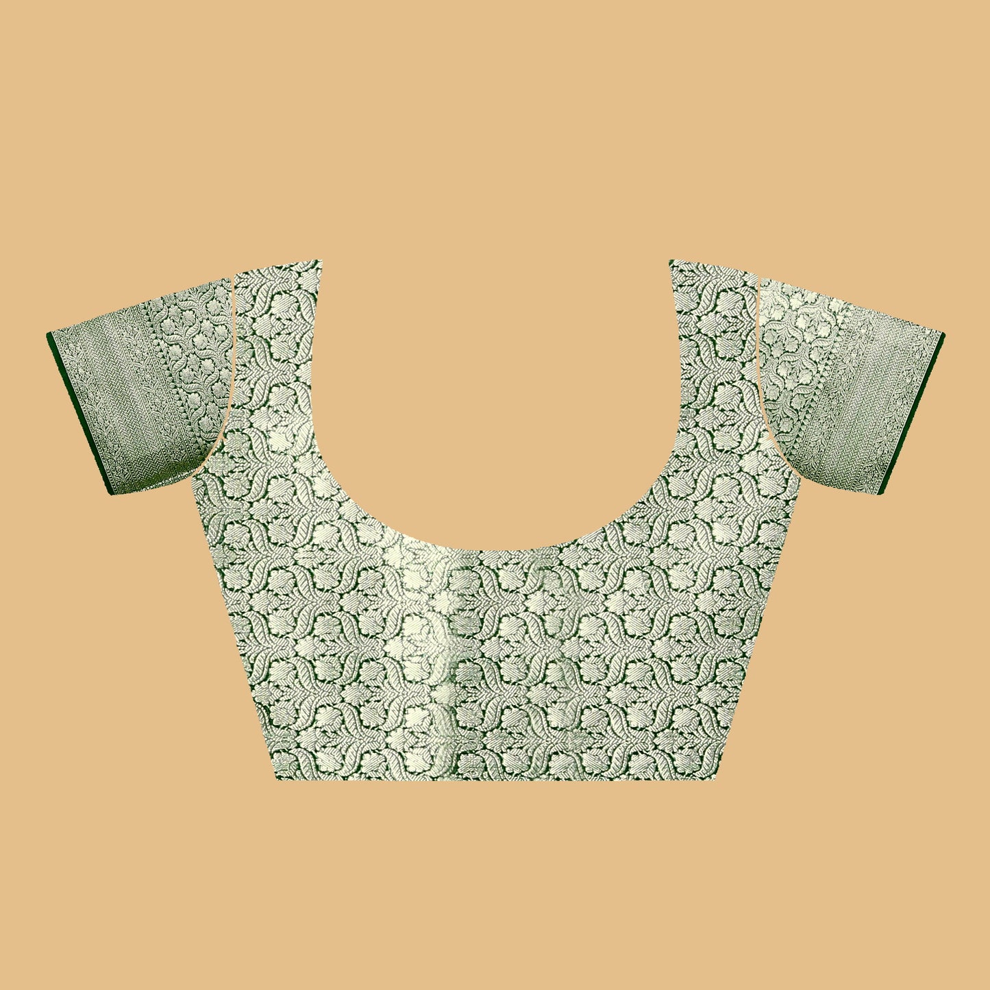 Green Banaras Kora Organza silk