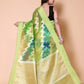 Banarasi Organza Rangkaat saree - Green