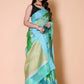 Banarasi Organza Rangkaat saree - Blue