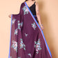 Aliya Crepe Silk Saree - Purple