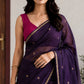Maheshwari Cotton Saree – Deep Purple