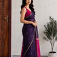 Maheshwari Cotton Saree – Deep Purple