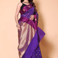 Banarasi Raw Mango Weaving Sarees - Blue