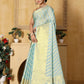 Light Sky Blue Banaras warm silk