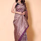 Banarasi Mango Tussar Weaving Sarees - Brown