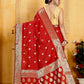 Red Banaras Soft Katan silk