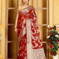 Brown Banaras Soft Georgette Jaal silk - AbirabyBeena