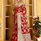 Brown Banaras Soft Georgette Jaal silk