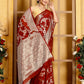 Brown Banaras Soft Georgette Jaal silk - AbirabyBeena
