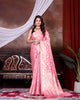 Pink Jaal Katan Georgette Silk - AbirabyBeena
