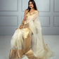 Cream Kora Organza Noor soft silk