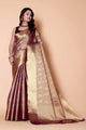 Nita ambani TISSUE gold silk Saree - Purple - AbirabyBeena
