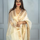 Cream Kora Organza Noor soft silk