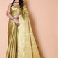 Nita ambani TISSUE gold silk Saree - Green