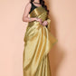 Nita ambani TISSUE silk Saree - Gold