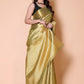 Nita ambani TISSUE gold silk Saree - Green