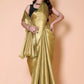 Nita ambani TISSUE gold silk Saree - Green