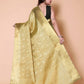 Nita ambani TISSUE gold silk Saree - Green
