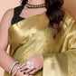 Nita ambani TISSUE gold silk Saree - Green