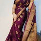 Brown Banaras Crepe Silk - Pooja