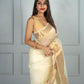 Cream Kora Organza Noor soft silk