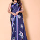 Aliya Crepe Silk Saree - BLUE