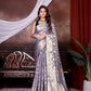Lilac Jaal Katan Georgette Silk